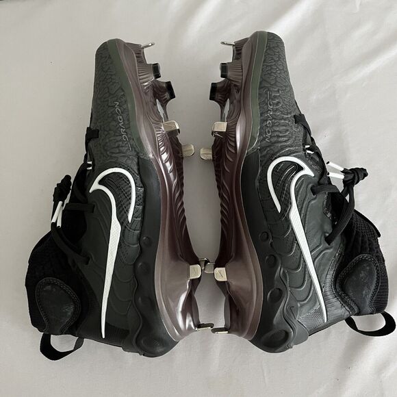 Nike Alpha Huarache NXT Black Metal Baseball Cleats Men’s Size 7.5 (DJ6517-010) - Picture 3 of 13